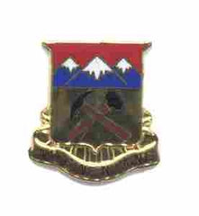Colorado State Area Command Headquarters Army National Guard Unit Crest with Pins and Clutches