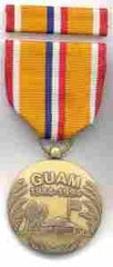 DOD Guam Campaign with ribbon slide, Medal - Saunders Military Insignia