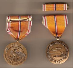 DOD Pacific Campaign with ribbon slide Medal - Saunders Military Insignia