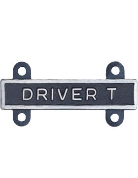 DRIVER TRACKED - DRIVER T Qualification Bar in silver oxidize