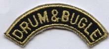 Drum and Bugle Tab - Saunders Military Insignia