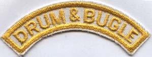 Drum Bugle Y W Patch - Saunders Military Insignia