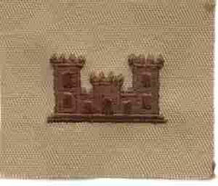 Engineer desert Army Branch Service - Saunders Military Insignia