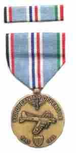 Europe Air Offensive with ribbon slide Medal