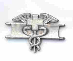 Expert Field Medic Army badge silver OX finish - Saunders Military Insignia
