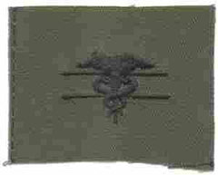 Expert Field Medic Badge, cloth, Subdued - Saunders Military Insignia