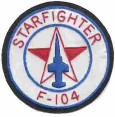 F104 Starfighter Patch - Saunders Military Insignia