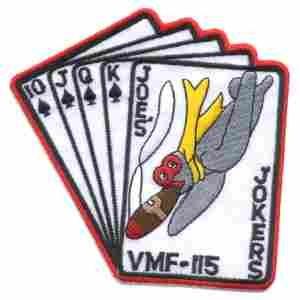 Fighter Squadron VMF115 Joe's Jokers Patch - Saunders Military Insignia
