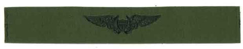 Flight Officer Navy Wing in green subdued cloth. - Saunders Military Insignia