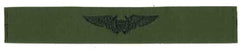 Flight Officer Navy Wing in green subdued cloth. - Saunders Military Insignia