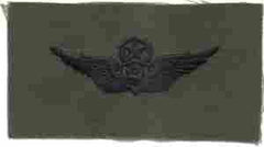 Flight Surgeon Master Badge, cloth, Subdued - Saunders Military Insignia