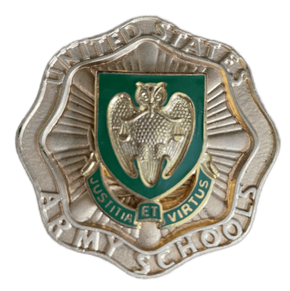 Foreign Student Military Police School Student Badge With Backing