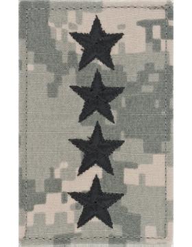 General Army ACU Rank with Velcro - Saunders Military Insignia