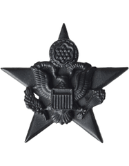 General Staff Officer Army branch of service badge in black metal