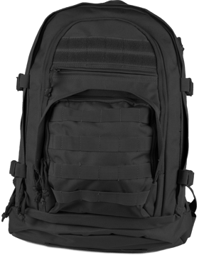 Go Bag backpack in Black - Saunders Military Insignia