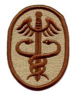 Health Services Command desert subdued, Patch - Saunders Military Insignia