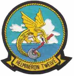 Helmineron Twelve Navy Helicopter Squadron Patch - Saunders Military Insignia
