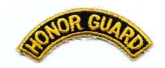 Honor Guard tab in yellow and black - Saunders Military Insignia