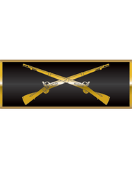 Infantry Army branch of service badge bumper sticker