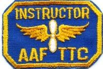 Instructor Army Air Force TTC patch