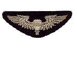 Junior Military Aeronaut Wing Bullion Cloth Patch - Saunders Military Insignia