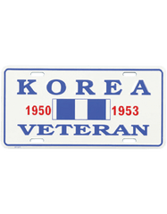 Korean War Veteran License Plate - Saunders Military Insignia