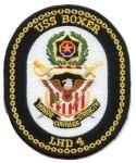 LHD4 USS Boxer, Navy Ship patch - Saunders Military Insignia
