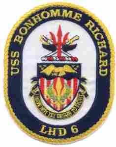 LHD6 Bonhomme Richard US Navy Amphibious Assault Ship Patch - Saunders Military Insignia