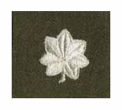 Lieutenant Colonel, Army Rank,Brown Wool - Saunders Military Insignia