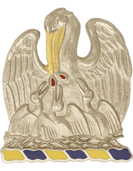 Louisiana State Headquarters Army National Guard Unit Crest - Saunders Military Insignia