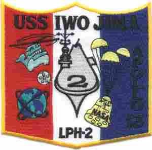 LPH2 USS IWO JIMA US Navy Amphibious Assault Patch - Saunders Military Insignia