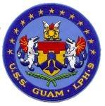 LPH9 USS Guam US Navy Amphobious Assault Ship Patch