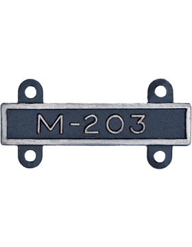 M203 Qualification Bar or Q Bar in silver oxide