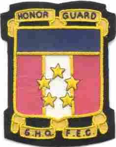MacArther's Headquarters Honor Guard Custom made Cloth Patch - Saunders Military Insignia