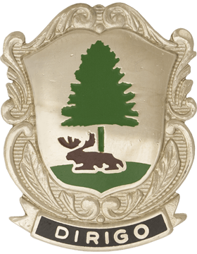 Maine State Headquarters Army National Guard Unit Crest