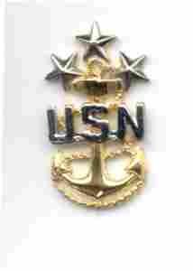 Master Chief Petty Officer miniature collar Insignia