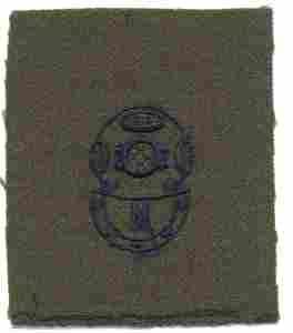 Master Divers Badge, cloth, Green - Saunders Military Insignia