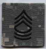 Master Sergeant Army ACU Rank with Velcro - Saunders Military Insignia