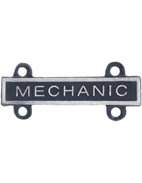 Mechanic Qualification Bar or Q Bar in silver oxide