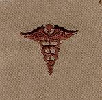 Medical Desert, Army Branch Service - Saunders Military Insignia