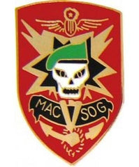 Military Assistance Command Vietnam Studies & Observations Group metal hat pin