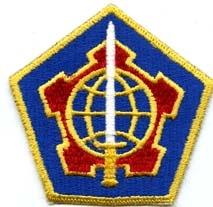 Military Personnel Center color Patch Patch Authentic WWII Repro Cut Edge