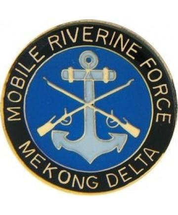 Mobile Riverine Forces Mekong Delta metal pin