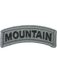 Mountain Army Patch tab in ACU with Velcro - Saunders Military Insignia