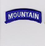 Mountain Tab - Saunders Military Insignia
