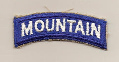 Mountain Tab Cut Edge - Saunders Military Insignia