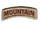 Mountain Tab in desert subdued - Saunders Military Insignia