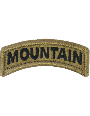Mountain tab in multicam with Velcro backing - Saunders Military Insignia