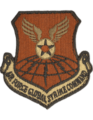 Multicam USAF Patch Air Force Global Strike Command with Fastener