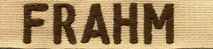 US Army Desert Name Tape